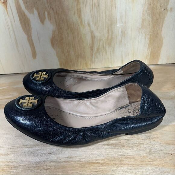Tory Burch Shoes - Tory Burch Black Leather Ballet Flats Women’s Size 8